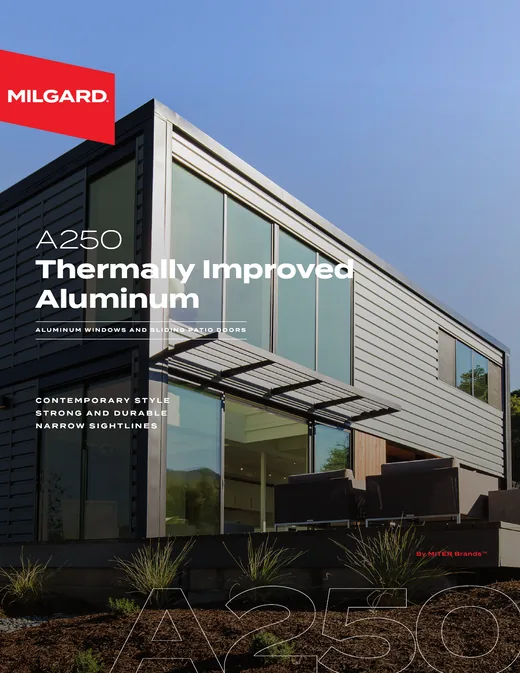 A250 Thermally Improved Aluminum brochure cover