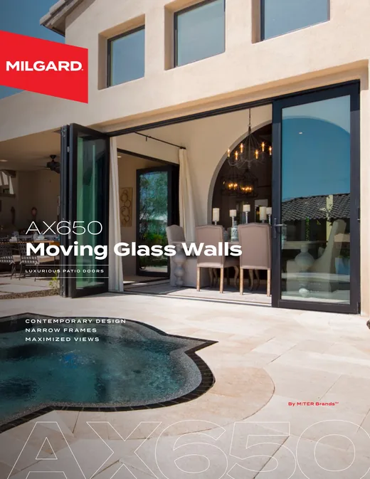 AX650 Moving Glass Walls brochure cover